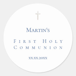 Klassiker Erste Heilige Kommune Runder Aufkleber
