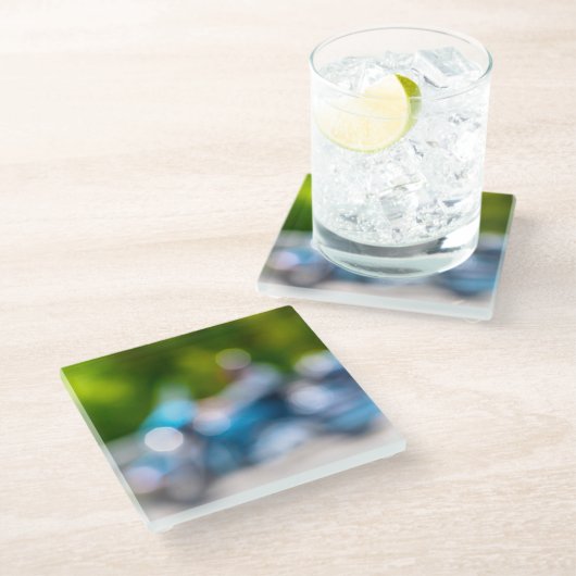 Klassiker Glasuntersetzer (Schrägansicht)