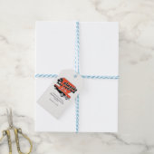 Klassiker hat Rotes Auto Ruhestandsparty in den Ru Geschenkanhänger (Mit Garn)