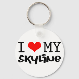 Klassiker "ich Liebe Entwurf meines Skyline" Schlüsselanhänger