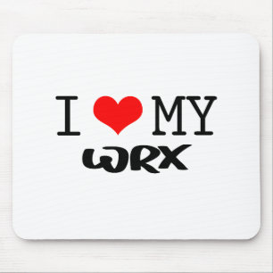 Klassiker "ich Liebe mein WRX" Entwurf Mousepad