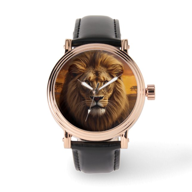 Klassiker, König der Löwen Hintergrund, Uhr Uhr (Vorderseite)