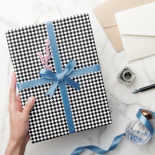 Klassiker mit fettem Schwarz-Weiß-Chevron-Muster Geschenkpapier (Schenken)