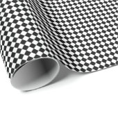 Klassiker mit fettem Schwarz-Weiß-Chevron-Muster Geschenkpapier (Rolleneckpunkt)