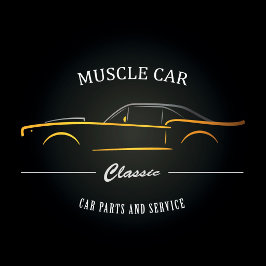 Klassiker Muscle Car Frontansicht Vintage-Design T-Shirt