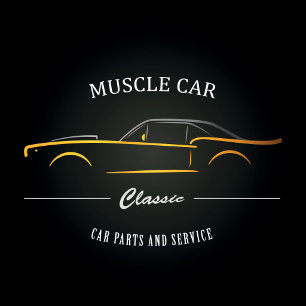 Klassiker Muscle Car Frontansicht Vintage-Design T-Shirt