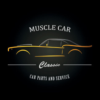 Klassiker Muscle Car Frontansicht Vintage-Design T-Shirt