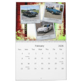 Klassiker reitet Auto-Kalender Kalender (Feb 2026)