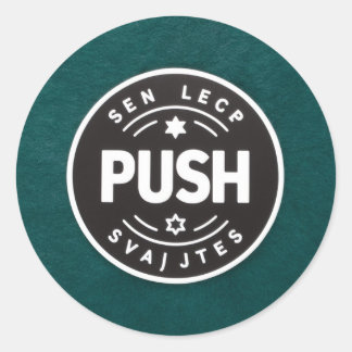 KLASSIKER RUNDSCHALTER RUNDER AUFKLEBER