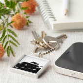 Klassiker-Schlüsselanhänger Fiats 500 - schwärzen Schlüsselanhänger (Seite)