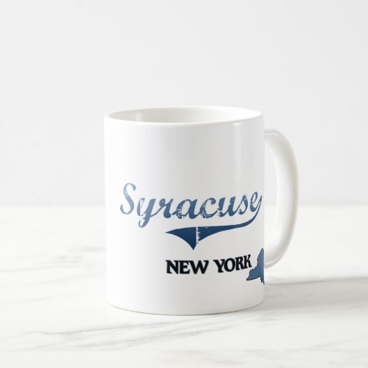 Klassiker Syrakus New York City Kaffeetasse (VorderseiteRechts)