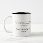Klassiker-Tasse Charless Spurgeon Zweifarbige Tasse (Links)