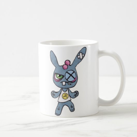 Klassiker-Tasse des Verpacken-Kaninchen-11oz Kaffeetasse (Rechts)