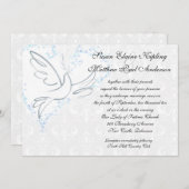 Klassiker-Tauben-Hochzeits-Einladung Einladung (Vorne/Hinten)