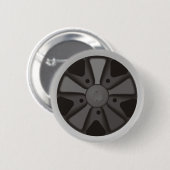 Klassiker trägt das Autorennenrad zur schau, das Button (Vorne & Hinten)
