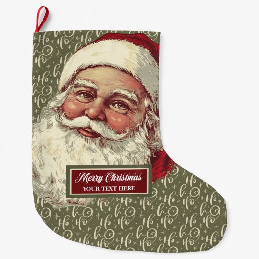 Klassisch altmodisch Weihnachten Strumpf Großer Weihnachtsstrumpf (Vorderseite)