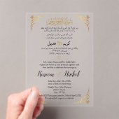 Klassisch Arabisch Englisch Moderne Muslime Acryleinladungen (Insitu (Handheld))