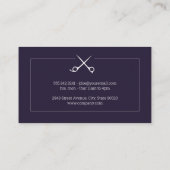 Klassisch | Barbershop | Ledertrimm | Barber Visitenkarte (Rückseite)