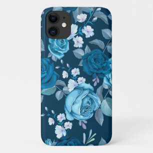 Klassisch Blau Blume Case-Mate iPhone Hülle
