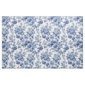 Klassisch Blau Botanisch Floral Toile Stoff (Fat Quarter (45,7 x 55,9 cm))