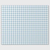 Klassisch Blau Kariert Weihnachten Geschenkpapier (Flach)