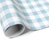 Klassisch Blau Kariert Weihnachten Geschenkpapier (Rolleneckpunkt)