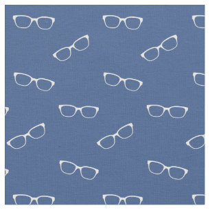 Klassisch blaue Farbstoffe mit Eyeglassprint Stoff