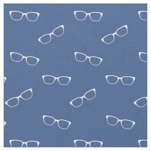 Klassisch blaue Farbstoffe mit Eyeglassprint Stoff (Nahaufnahme)