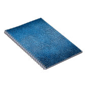 Klassisch blaue Lederhintergrundtextur Closeup.bl Notizblock (Rechte Seite)