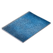Klassisch blaue Lederhintergrundtextur Closeup.bl Notizblock (Linke Seite)