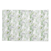 Klassisch-böhmisch-weiße Blüte komfortabel Kissenbezug (Rückseite)