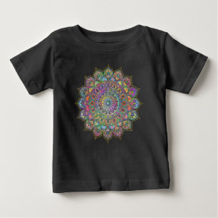 Klassisch buntes Mandala Indien Stil 1 Baby T-shirt