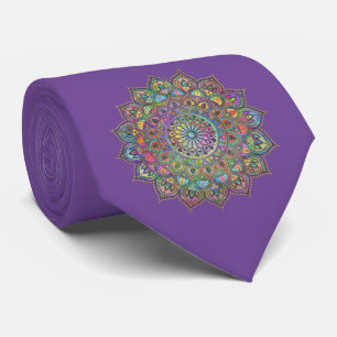 Klassisch buntes Mandala Indien Stil 1 Krawatte
