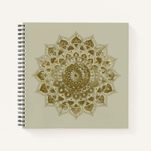 Klassisch buntes Mandala Indien Stil 4 Notizblock