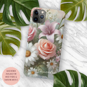 Klassisch-chicke Rosen-Fine-Art-Botanikmalerei Case-Mate iPhone Hülle