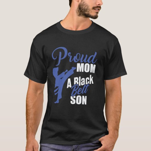Klassisch Coole Stolze Mutter Schwarzer Gürtel Soh T-Shirt (Vorderseite)