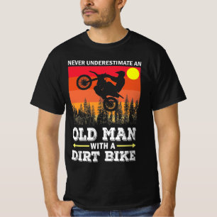 Klassisch Coole Vintage Retro Motocross Dirt Bike T-Shirt