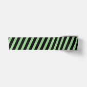 Klassisch diagonal gestreift schwarz und leicht gr satinband (Vorderseite)