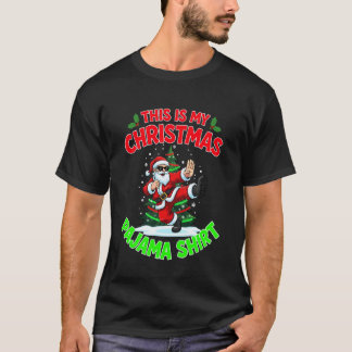 Klassisch Dies ist mein Weihnachts-Pyjama Santa Cl T-Shirt