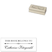 Klassisch Dieses Buch gehört zu einem benutzerdefi Gummistempel (Stempel)