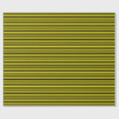 Klassisch dünn schwarz und gelb gestreift geschenkpapier (Flach)