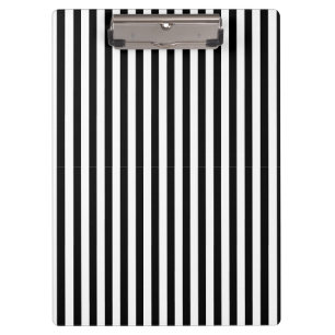 Klassisch einfach, modern, schwarz und weiß gestre klemmbrett