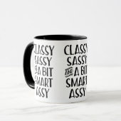 Klassisch, einfach und ein bisschen clever tasse (Vorderseite Links)