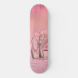 Klassisch elegant Rosa Ballerina Feet Skateboard