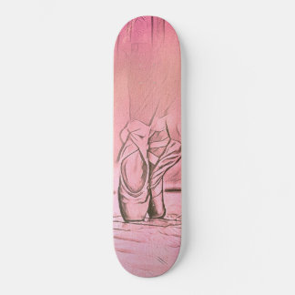 Klassisch elegant Rosa Ballerina Feet Skateboard