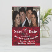 Klassisch, elegant, Save the Date, Einladung (Stehend Vorderseite)