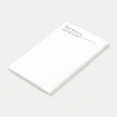 Klassisch Elegant Schlicht Professionell Post-it Klebezettel (angewinkelt)