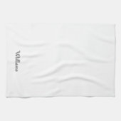 Klassisch elegant, schwarz und weiß geschirrtuch (Horizontal)