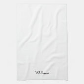 Klassisch elegant, schwarz und weiß geschirrtuch (Vertikal)