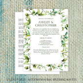 Klassisch elegante Rustikale Hochzeit an der blühe Programm